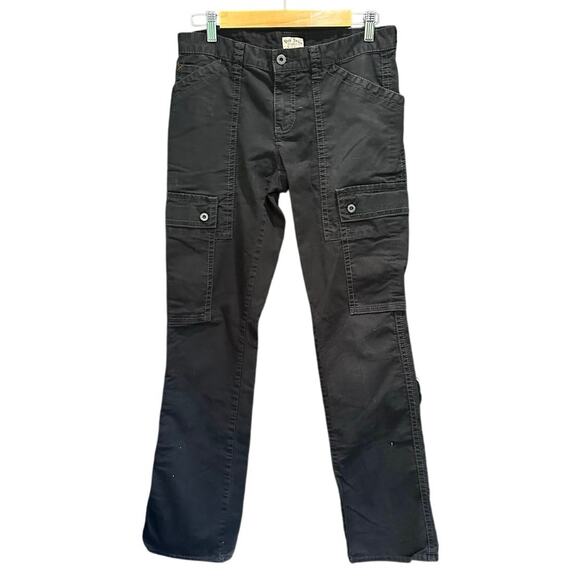 Y2K Polo Jeans 1967 Ralph Lauren Black Cargo Bootcut Jeans Off Duty Model 90s - Picture 2 of 6